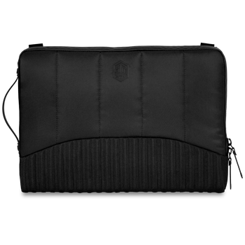 Dux Laptop Sleeve In Black Front View#color_black