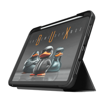 Dux Ultra Case for iPad (A16) / 10th gen In Black Front Left Angle View