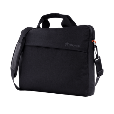 Gamechange Brief for 15" Laptop and 16" MacBook Pro In Black Front Left Angle View#color_black*laptop-size_15-laptop-and-16-macbook-pro