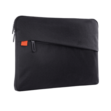 Gamechange Sleeve for 15" Laptop and 16" MacBook Pro In Black Front Right Angle View#color_black*laptop-size_15-laptop-and-16-macbook-pro