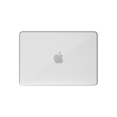 Studio Case for MacBook Neo Silver With Clear Case Front View#color_clear