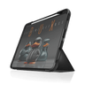 Dux Ultra Case for iPad Air 11" M4/M3/M2/5th/4th gen In Black Front Left Angle View#color_black